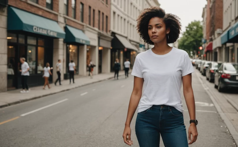 Des idées originales pour sublimer un t-shirt blanc au quotidien