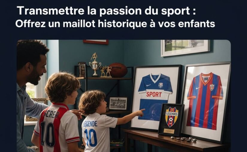 transmettre la passion du sport offrez un maillot historique a vos enfants