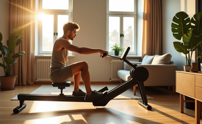 Comment rester en forme en appartement avec un rameur pliable et compact