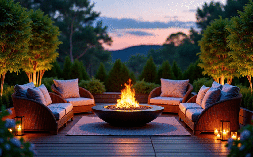 Aménagement jardin : comment créer un coin détente cosy autour d'un brasero ?